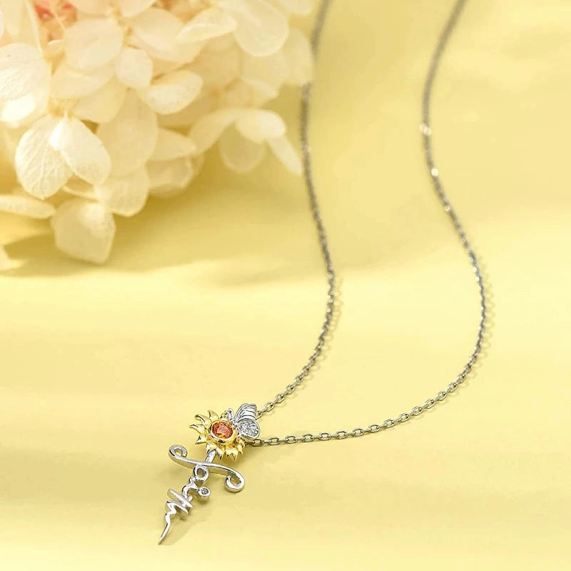 Wholesale Cross Sunflower Necklaces