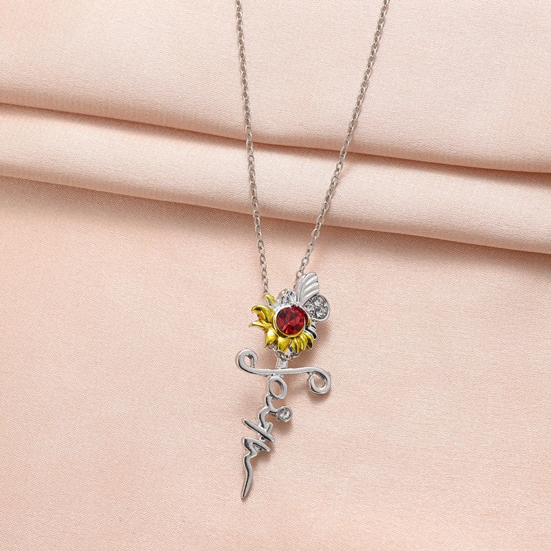 Wholesale Cross Sunflower Necklaces
