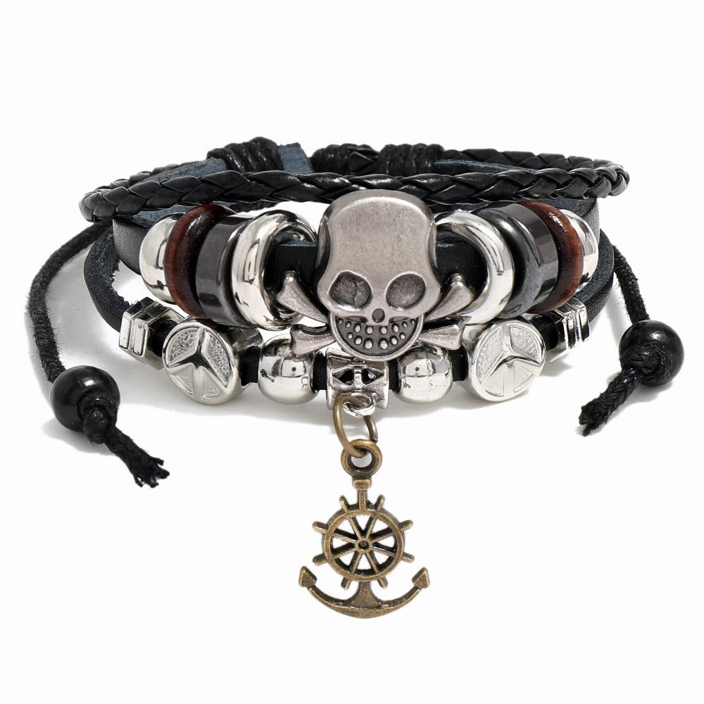Wholesale Cross Vintage Leather Bracelet