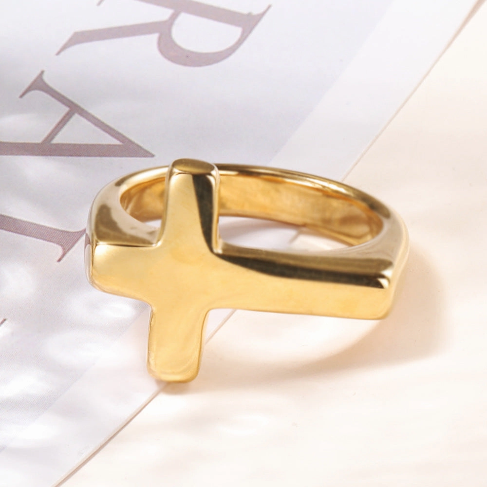 Wholesale Cross Women's Stainless Steel Ring