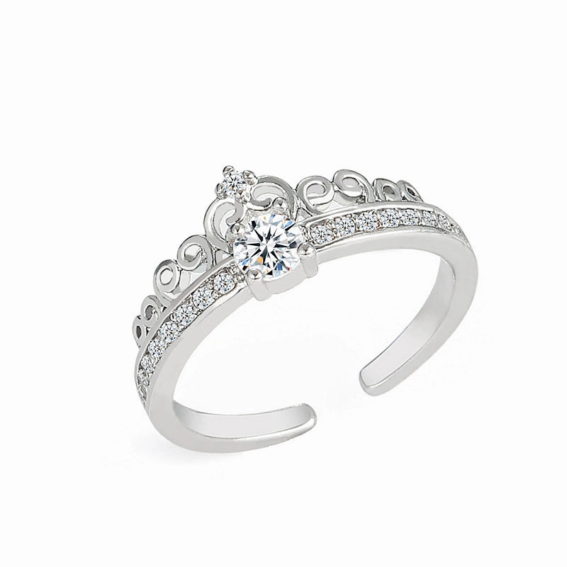 Wholesale Crown Diamonds Copper Ring