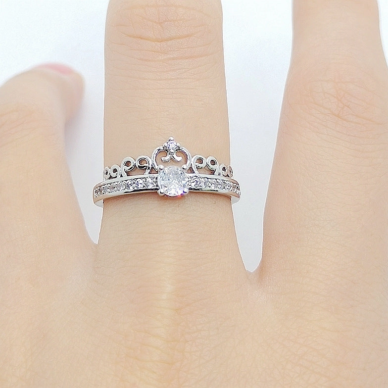 Wholesale Crown Diamonds Copper Ring