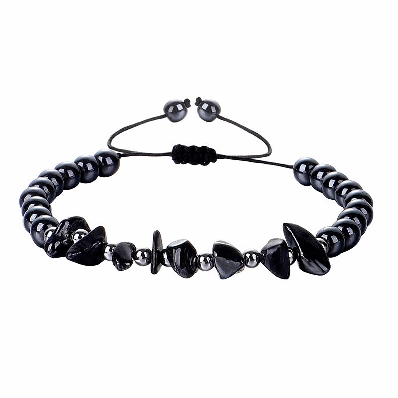 Wholesale Crushed Stone Amethyst Citrine Stone Round Beads Beads Bracelet