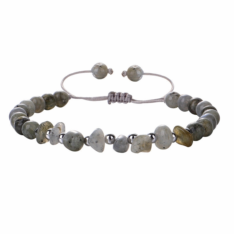Wholesale Crushed Stone Amethyst Citrine Stone Round Beads Beads Bracelet