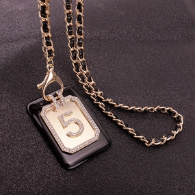 Wholesale Crystal Full Diamond Pendant Alloy Necklaces