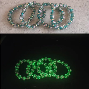 Wholesale Crystal Gold Sand Bead Luminous Glass Bracelet