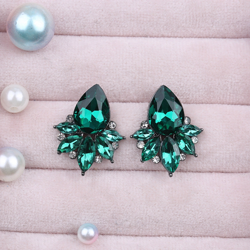 Wholesale Crystal Multicolor Zinc Alloy Earrings