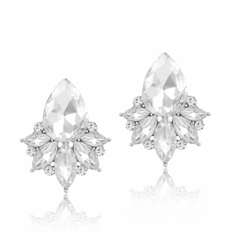 Wholesale Crystal Multicolor Zinc Alloy Earrings