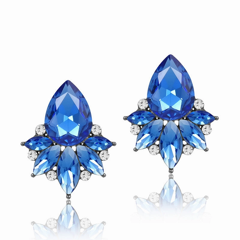 Wholesale Crystal Multicolor Zinc Alloy Earrings