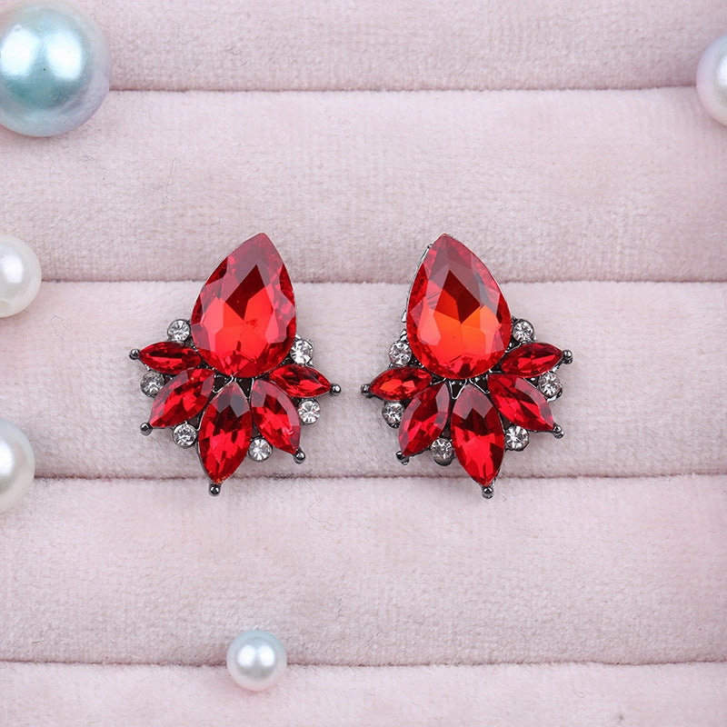 Wholesale Crystal Multicolor Zinc Alloy Earrings