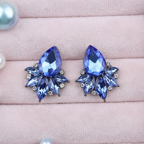 Wholesale Crystal Multicolor Zinc Alloy Earrings