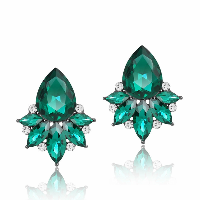Wholesale Crystal Multicolor Zinc Alloy Earrings