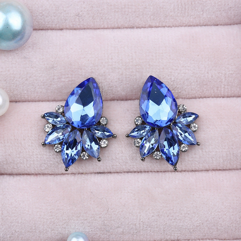 Wholesale Crystal Multicolor Zinc Alloy Earrings