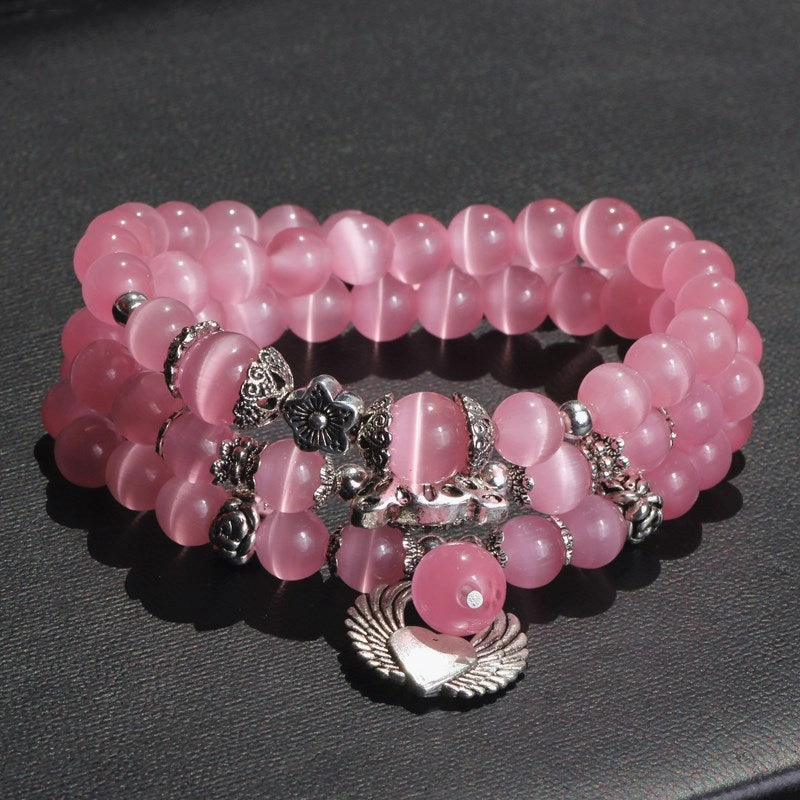 Wholesale Crystal Opal 3 Circle Bracelet