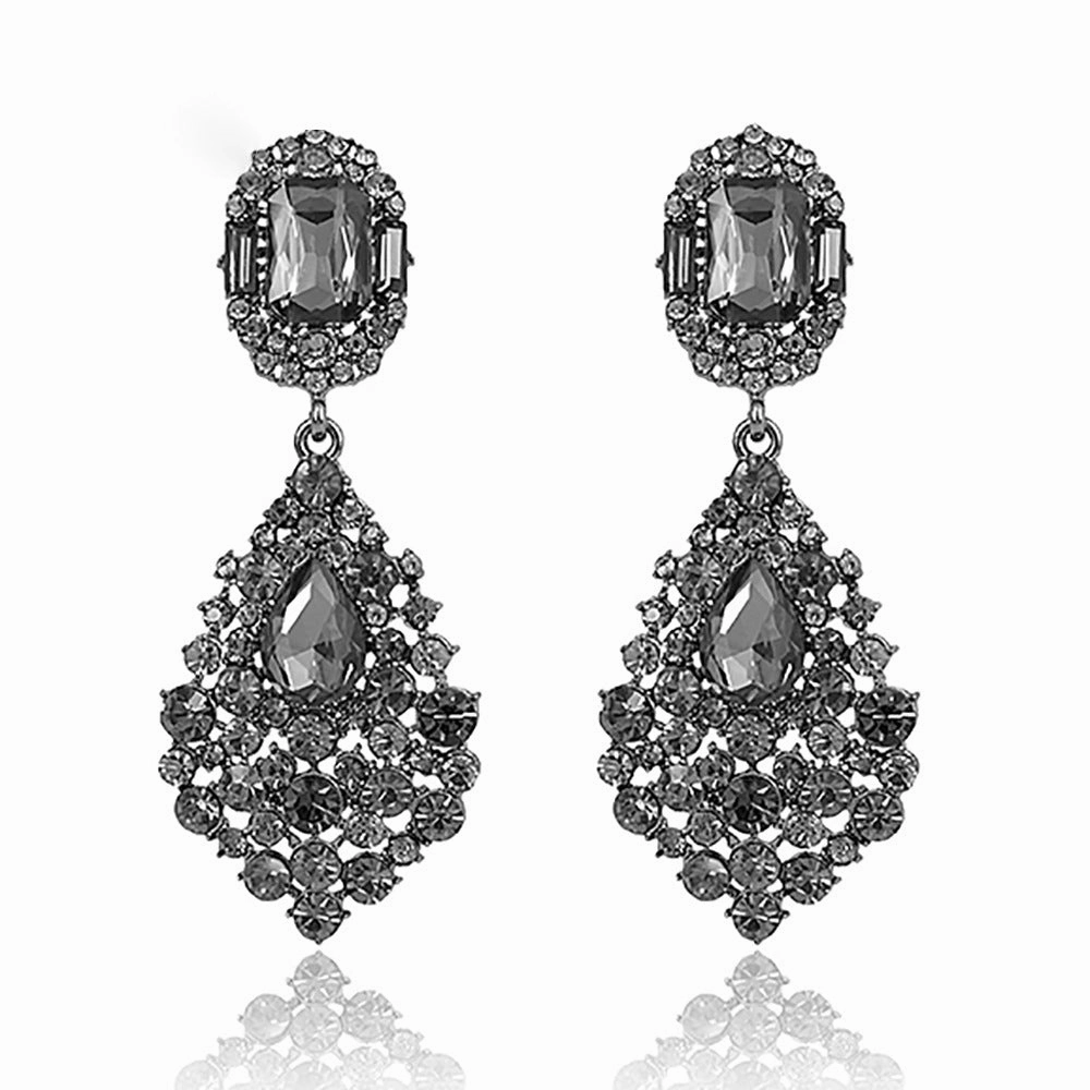 Wholesale Crystal Rhinestone Party Dress Matching Earrings