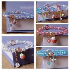 Wholesale Crystal Round Bead Bracelet