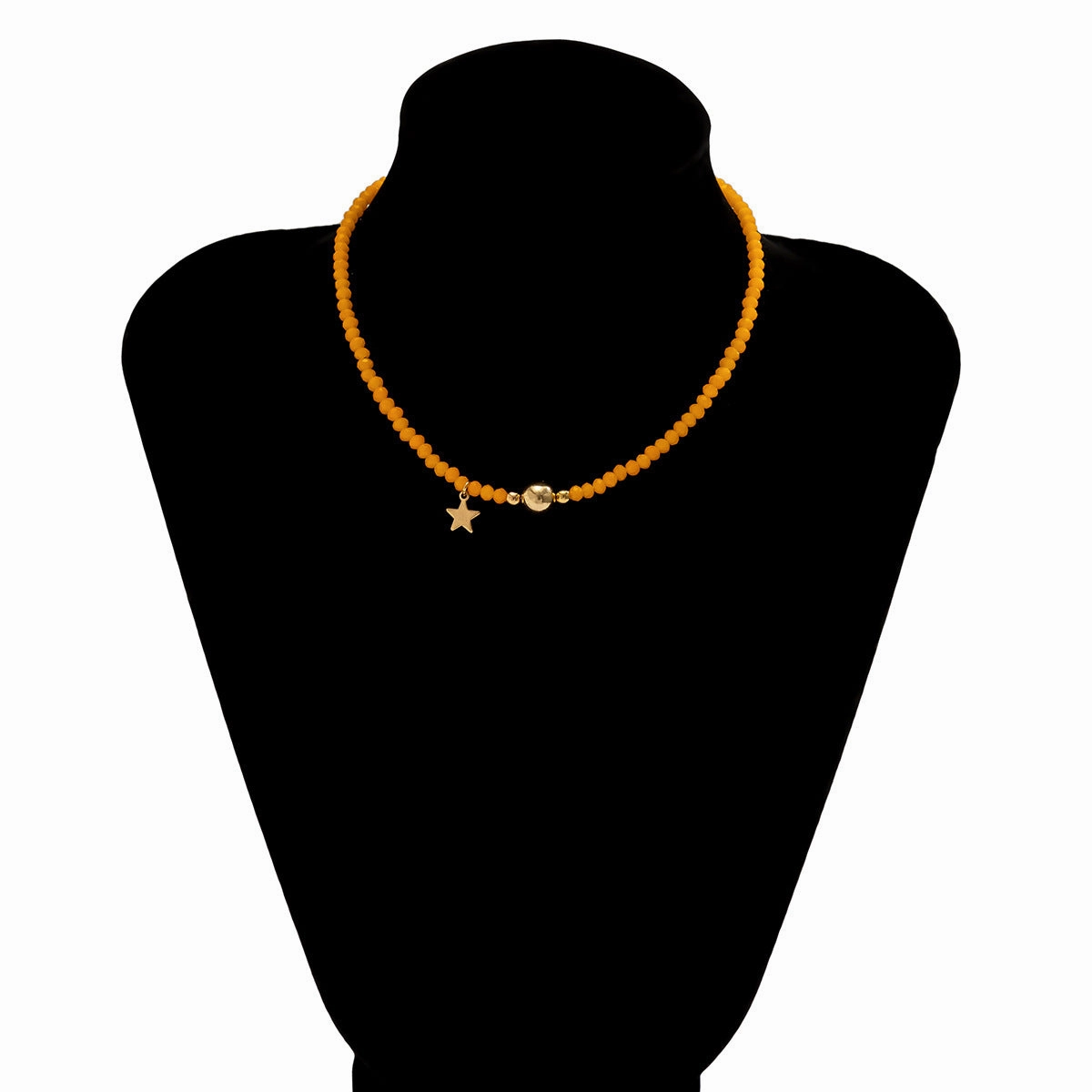 Wholesale Crystal Star Resin Necklace