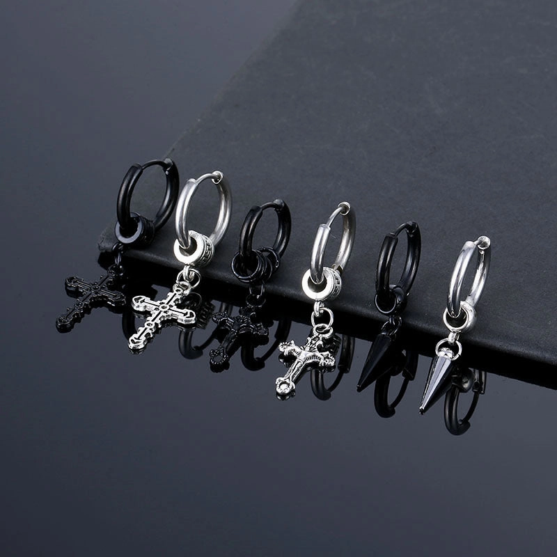 Wholesale Curved Finish Stainless Steel Earrings