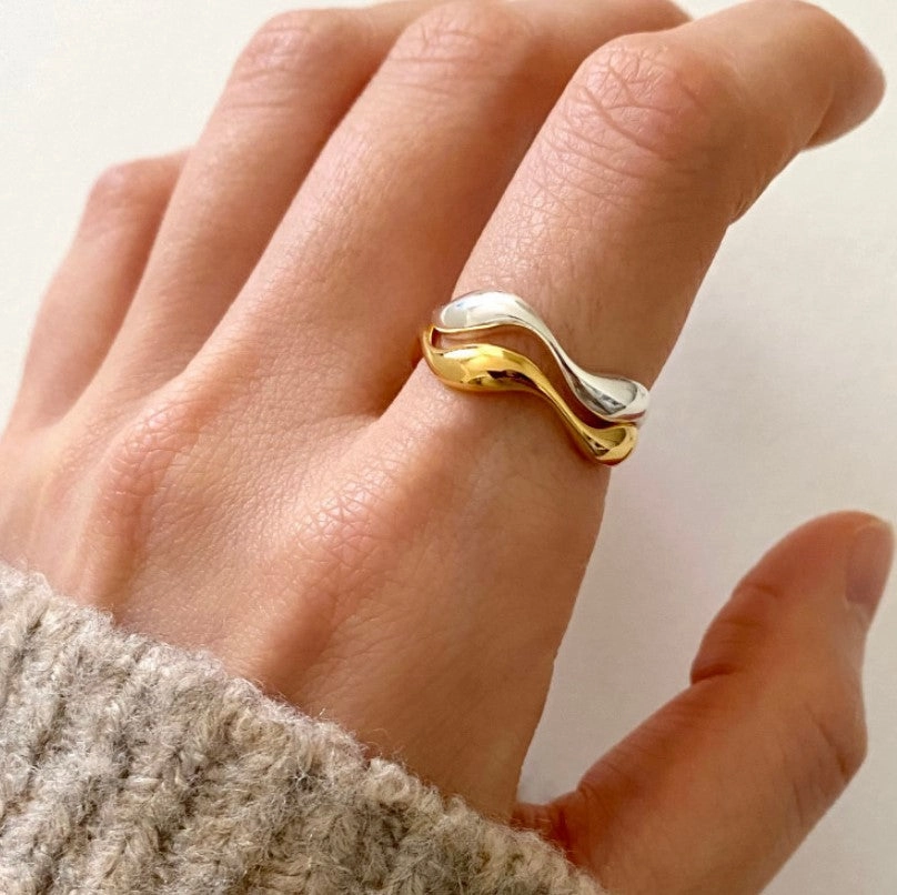 Wholesale Curved Sterling Silver Rings