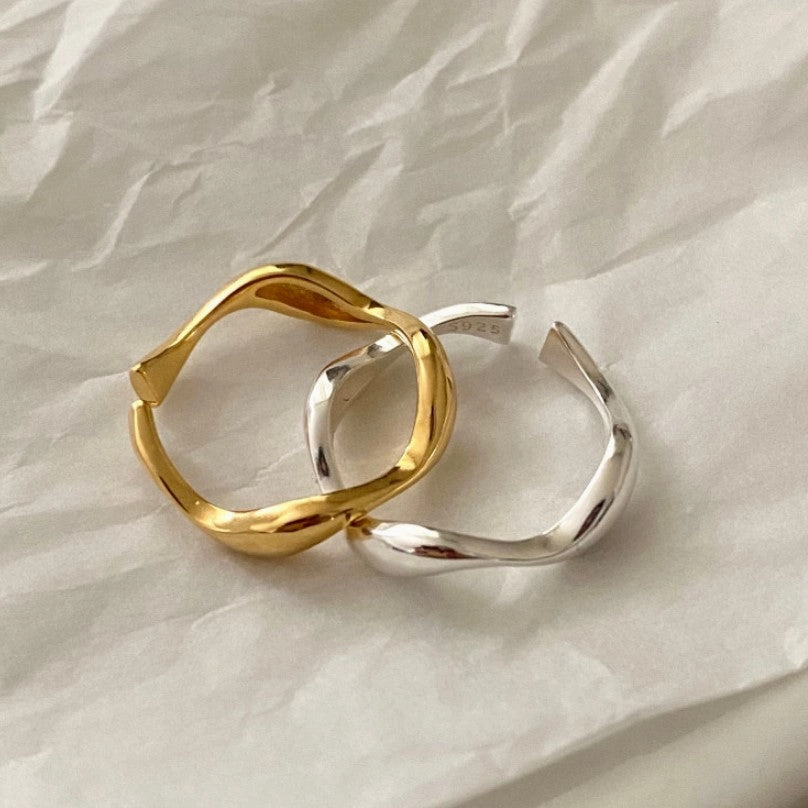 Wholesale Curved Sterling Silver Rings