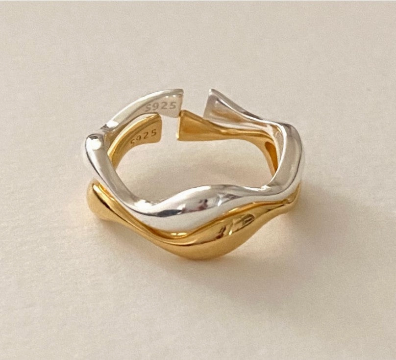 Wholesale Curved Sterling Silver Rings