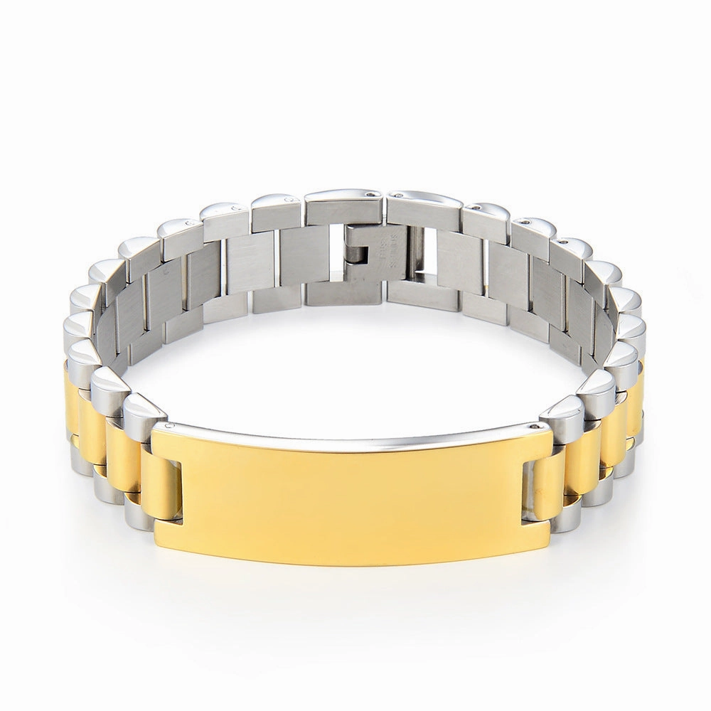 Wholesale Curved Titanium Steel Bracelet Chain