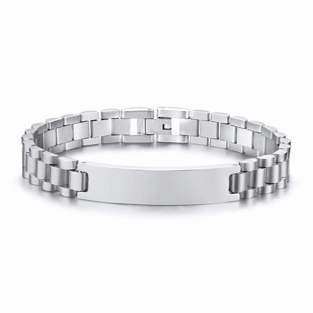 Wholesale Curved Titanium Steel Bracelet Chain