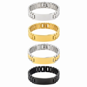 Wholesale Curved Titanium Steel Bracelet Chain
