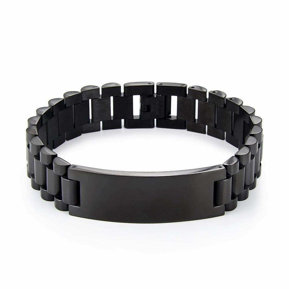 Wholesale Curved Titanium Steel Bracelet Chain