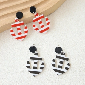 Wholesale Cute Acrylic Anchor Earrings