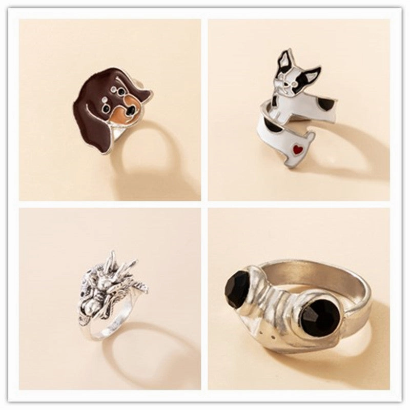 Wholesale Cute Animal Frog Puppy Faucet Ring