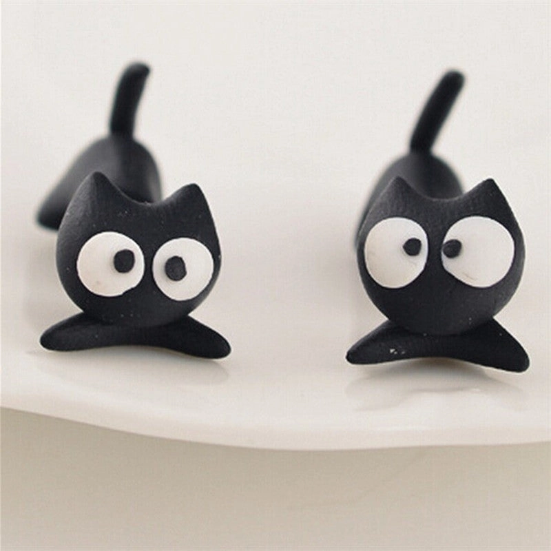 Wholesale Cute Animals Soft Pottery Clay Earrings