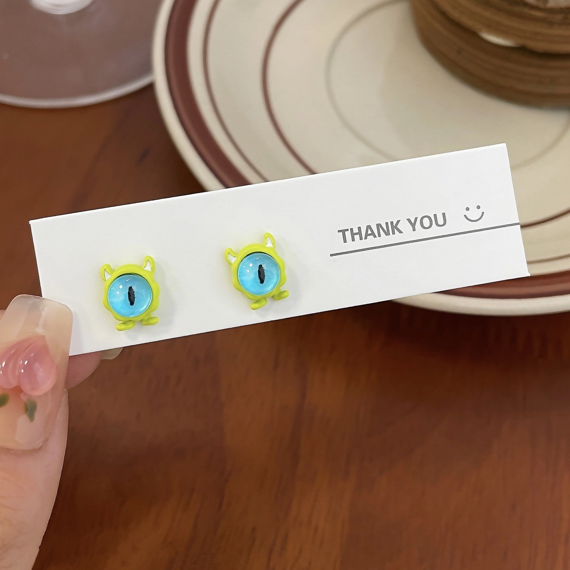 Wholesale Cute Big Eyed Monster Alloy Earrings