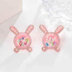 Wholesale Cute Bunny Chinese Zodiac Earrings