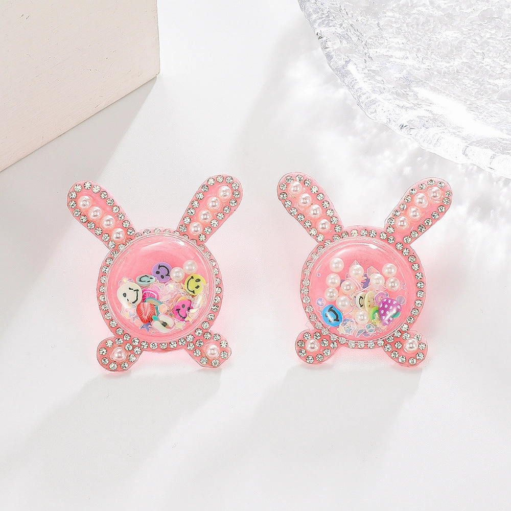 Wholesale Cute Bunny Chinese Zodiac Earrings