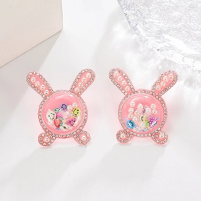 Wholesale Cute Bunny Chinese Zodiac Earrings