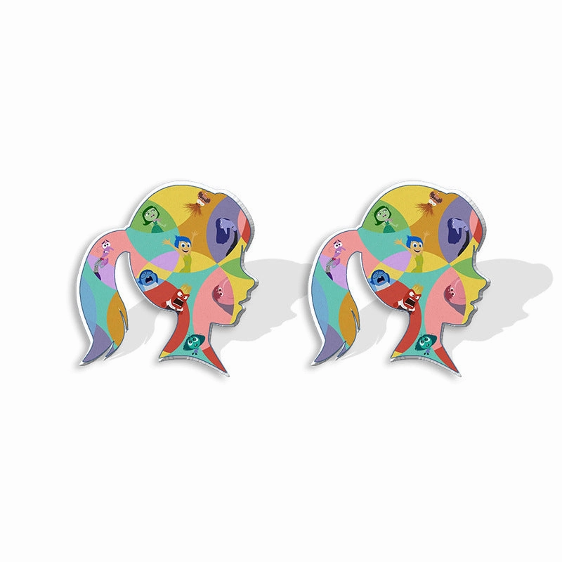 Wholesale Cute Cartoon Emoji Character Earrings