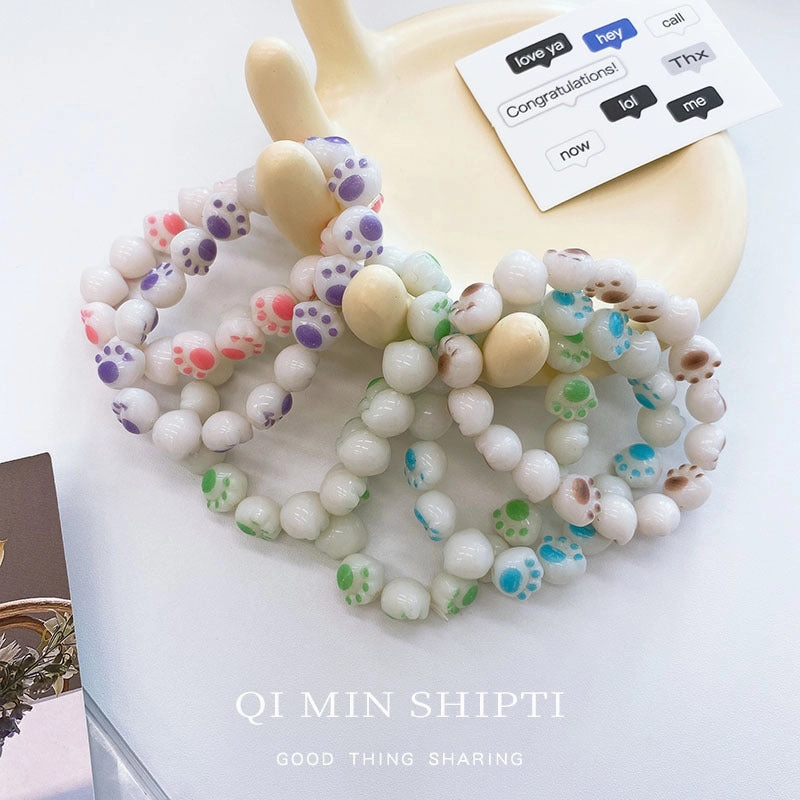 Wholesale Cute Cat Claw Resin Bracelet