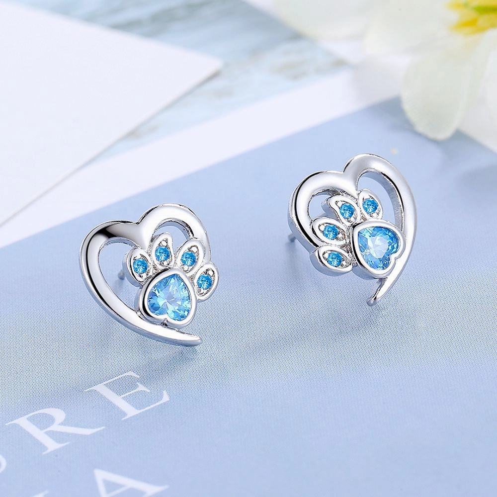 Wholesale Cute Cat's Claw Copper Earrings
