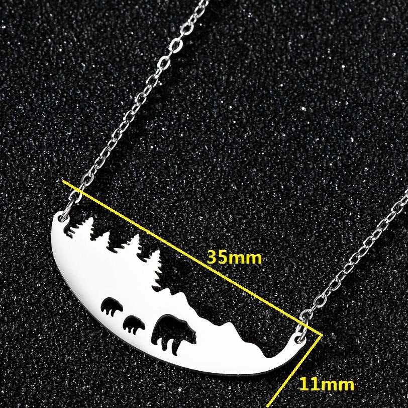 Wholesale Cute Hollow Small Animal Cat Hummingbird Wolf Necklace