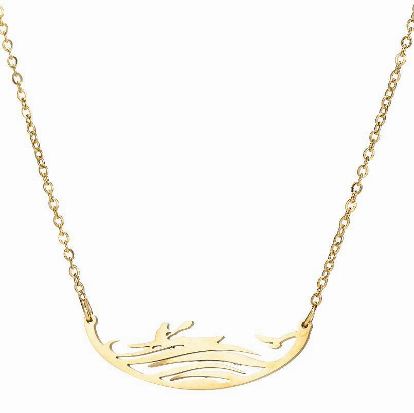Wholesale Cute Hollow Small Animal Cat Hummingbird Wolf Necklace