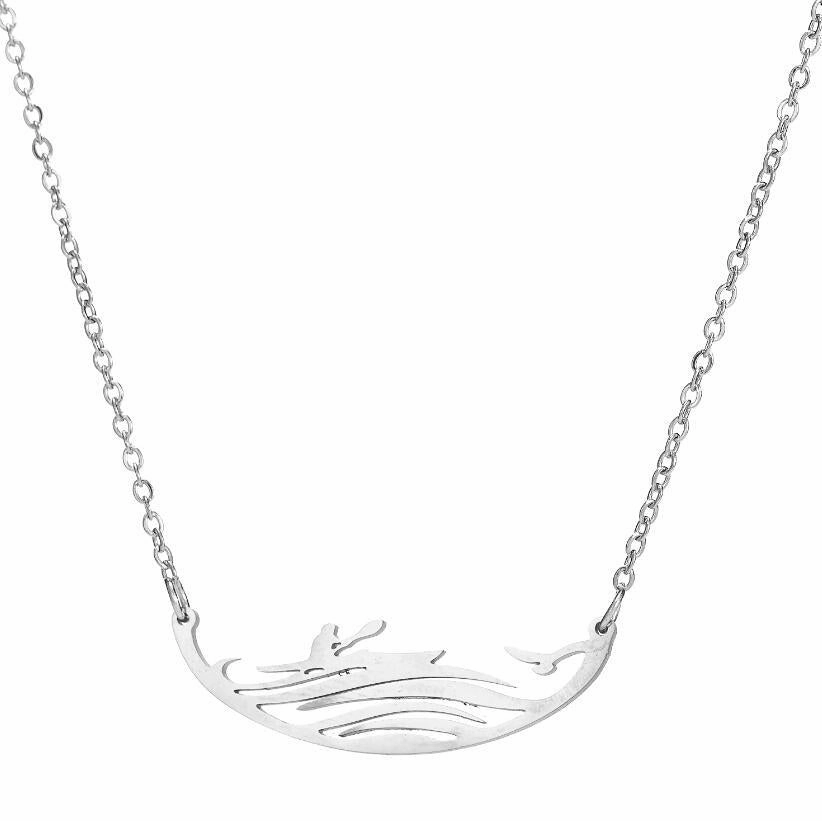 Wholesale Cute Hollow Small Animal Cat Hummingbird Wolf Necklace
