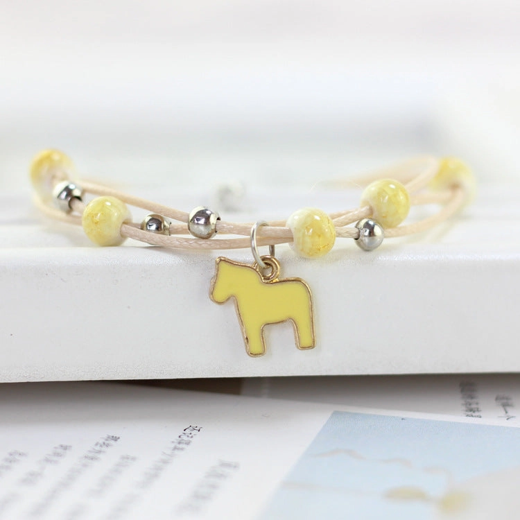Wholesale Cute Pony Couple Ceramic Bracelet