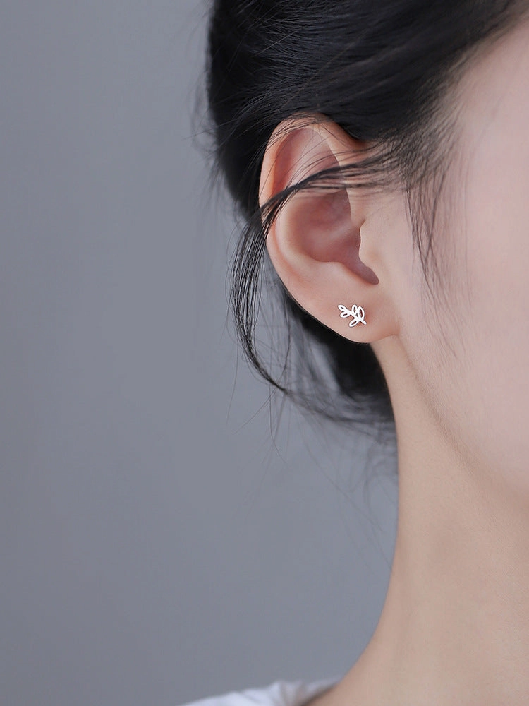 Wholesale Cute Rabbit 925 Sterling Silver Earrings