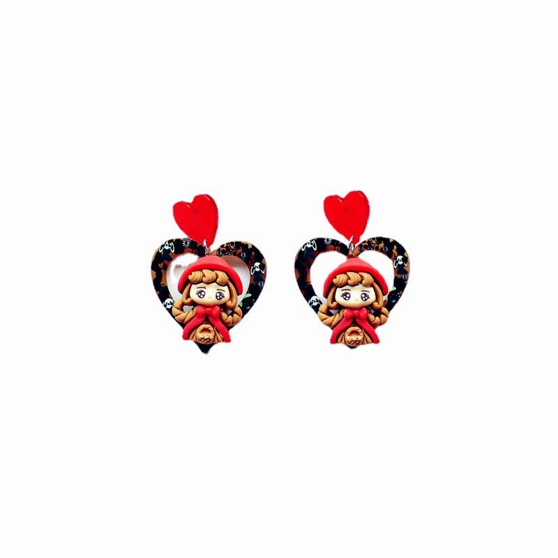 Wholesale Cute Rabbit Girls Love Stud Earrings