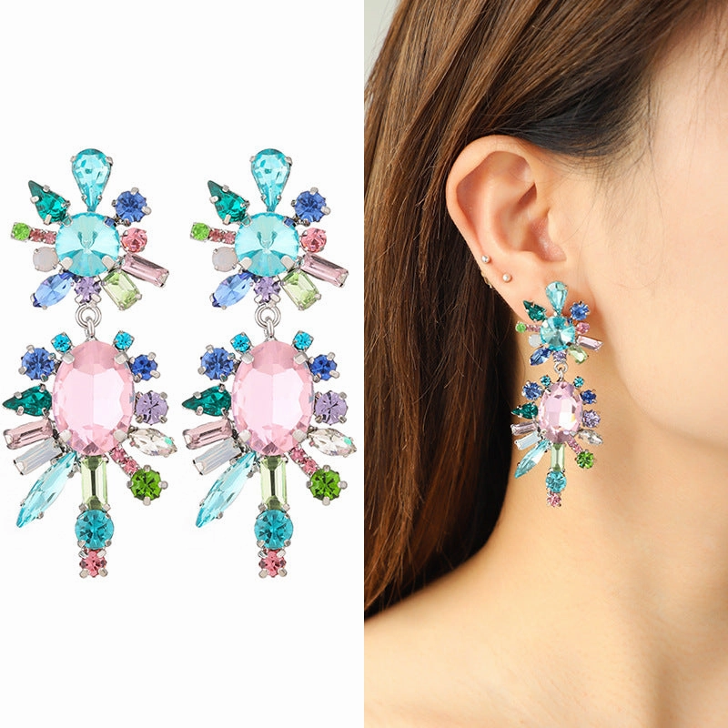Wholesale Cyberpunk Dopamine Colorful Tassel Earrings
