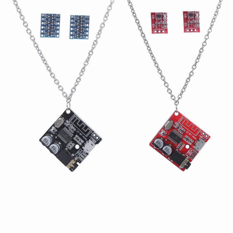 Wholesale Cyberpunk Electronic Hip Hop Necklace Earrings