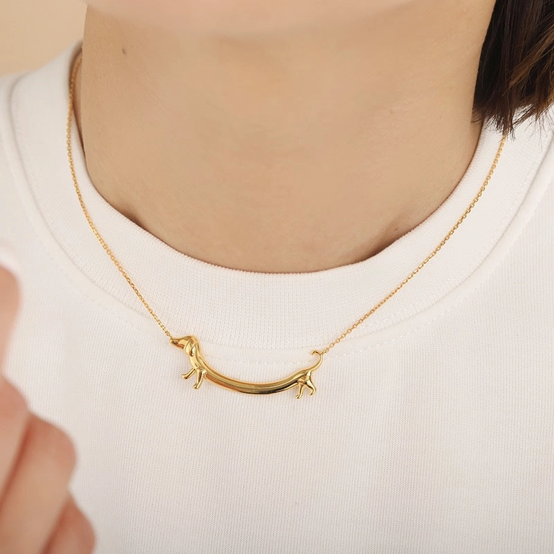 Wholesale Dachshund Cute Dog Necklace
