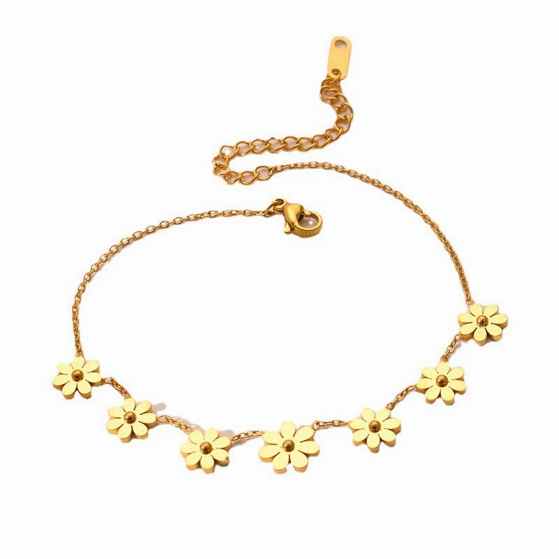 Wholesale Daisy Titanium Steel Bracelets
