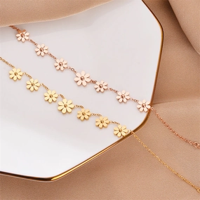 Wholesale Daisy Titanium Steel Bracelets